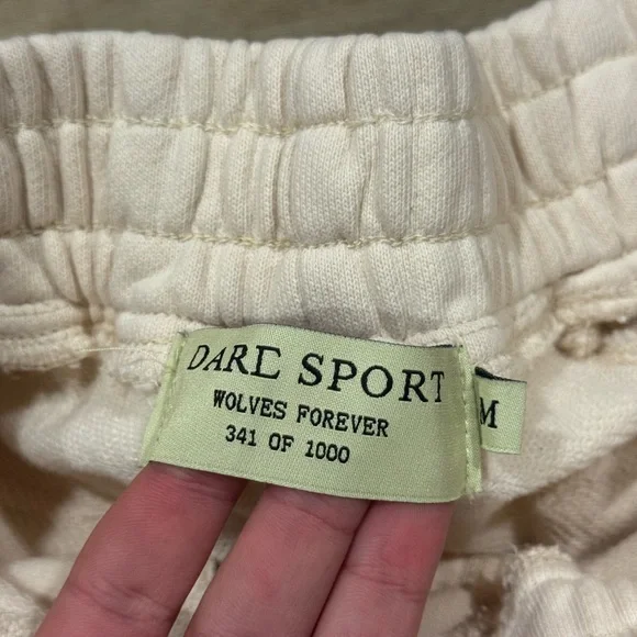 Darc Sports Wolves French Terry Court Slouch Heavyweight Sweat Shorts Size M - Picture 2 of 3